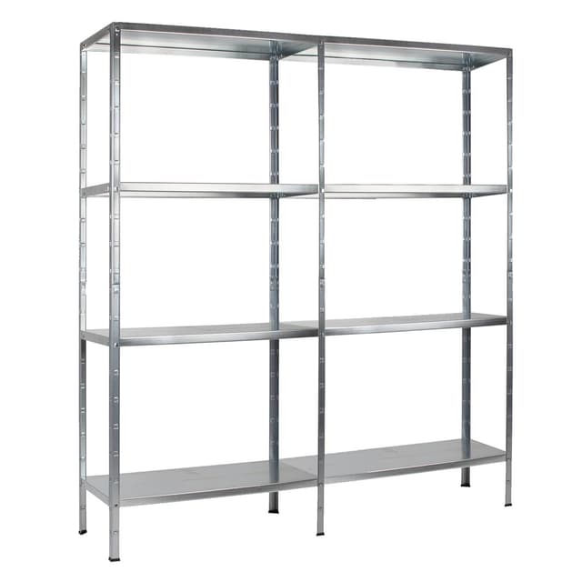 SCHULTE Regalwelt | Steckregal - Metallregal 180 x 160 x 40 cm | Kellerregal - Lagerregal | 520 KG Belastung | Regal Metall - Regalsystem - Buchregal - Regale für Kellerraum | Made in Germany Verzinkt