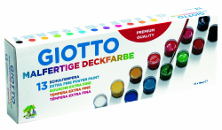 GIOTTO 3513 00 Temperafarbe, 13/Mehrfarbig, 29.5 x 3.7 x 10.5 cm