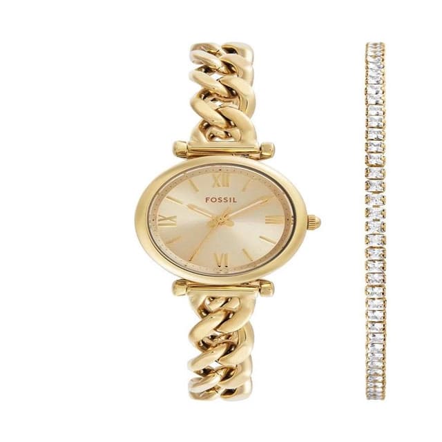FOSSIL Carlie Watch for Women 28 mm Goldton Gesetzt