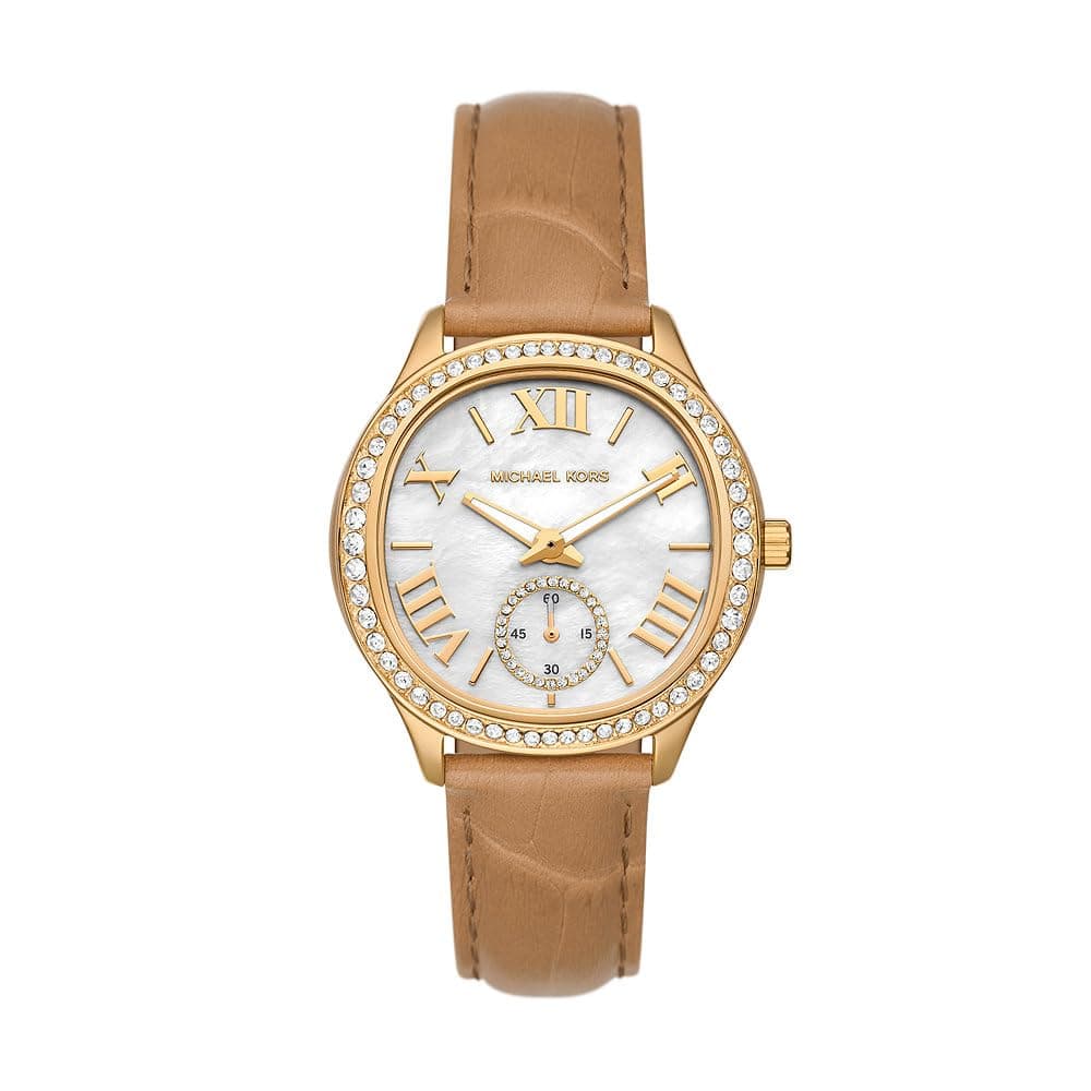 Michael Kors Damen-Uhren Analog Quarz 32027704 38MM Braun