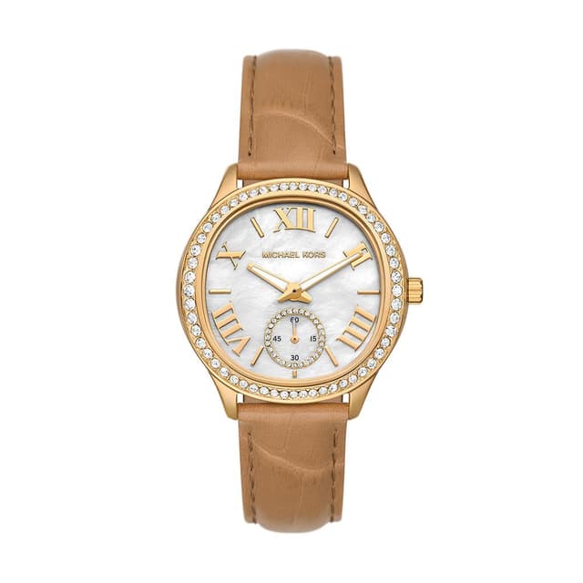 Michael Kors Damen-Uhren Analog Quarz 32027704 38MM Braun
