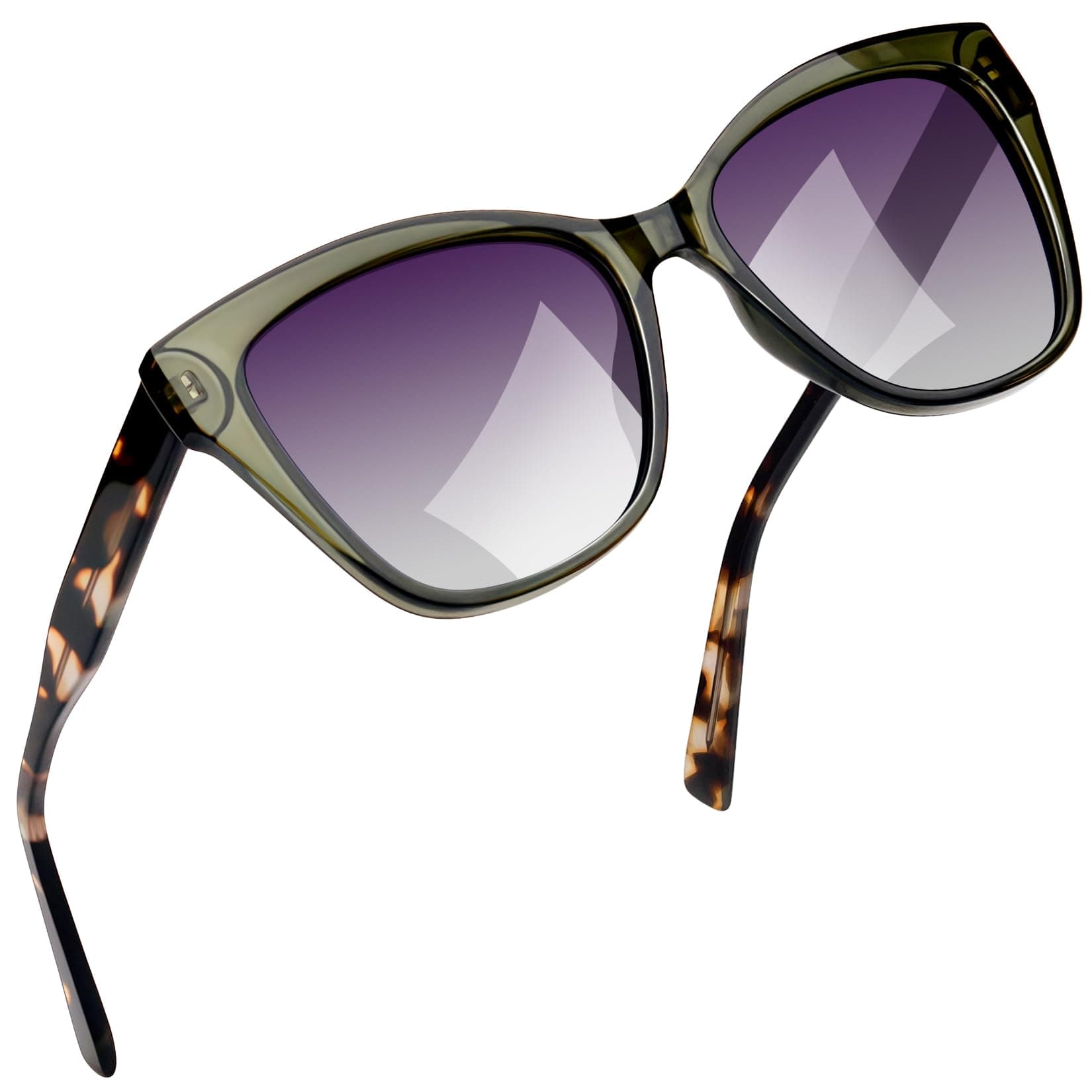 Joopin Katzenauge Acetat Sonnenbrille Damen Polarisiert Modische 90er Cateye UV400-Schutz TR90 Cosplay Chunky Party Brille zum Fahren und Reisen