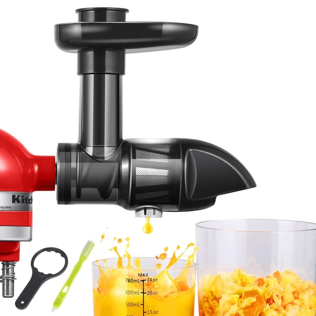 Entsafterzubehör für KitchenAid Artisan - Entsafterzubehörset für KitchenAid Entsafter - Entsafterzubehör für Gemüse und Obst (Gerät nicht enthalten, nur Zubehör) - Schwarz Schwarz 1.1 Kg