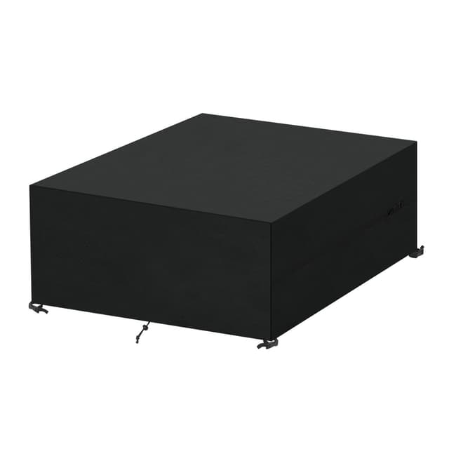 SanGlory Abdeckung Gartenmöbel Winterfest Schutzhülle Gartenmöbel Quadratisch, Plane Gartenmöbel Wasserdicht Abdeckung für Gartentisch Gartenstühle Sitzgruppe, Anti-UV, 220x220x85cm