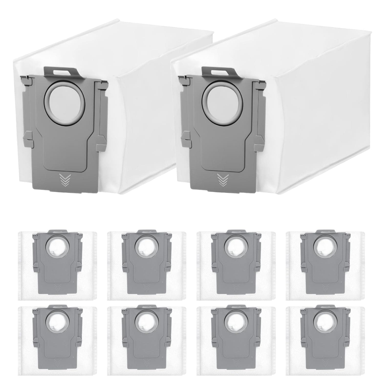 10 Stück Staubbeutel für Roborock Q Revo/Q Revo Serie/Qrevo Curv/S8 MaxV Ultra/Qrevo Pro/Qrevo Slim/Qrevo Master, 3L Kapazität, kompatible Ersatz-Staubsaugerbeutel für Roborock Qrevo Curve 10 Staubbeutel für Qrevo Pro
