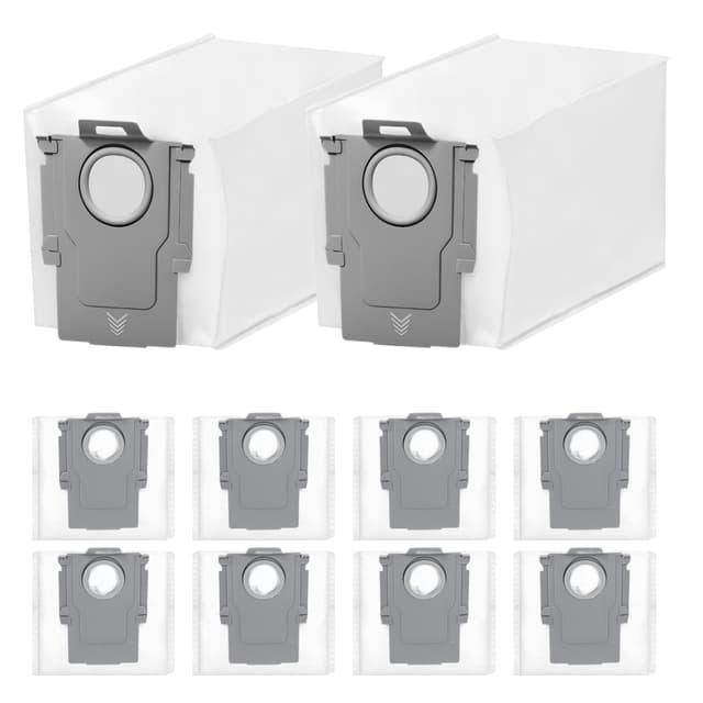 10 Stück Staubbeutel für Roborock Q Revo/Q Revo Serie/Qrevo Curv/S8 MaxV Ultra/Qrevo Pro/Qrevo Slim/Qrevo Master, 3L Kapazität, kompatible Ersatz-Staubsaugerbeutel für Roborock Qrevo Curve 10 Staubbeutel für Qrevo Pro
