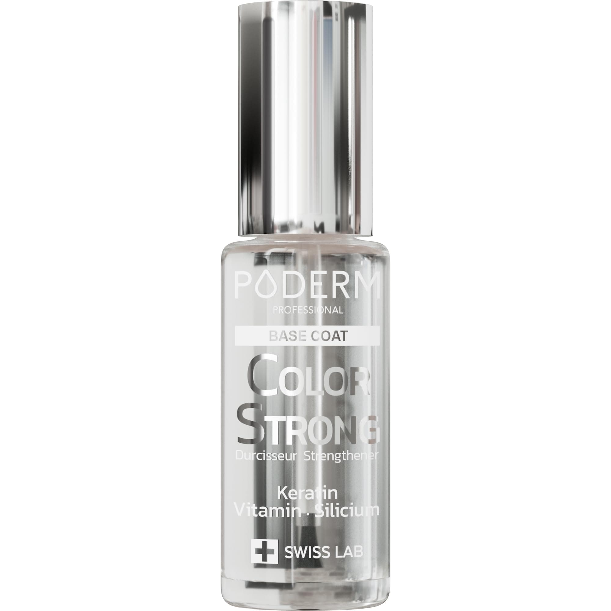 Base Coat Nagelhärter mit Biotin, Silicium, Keratin - Stärkt & Gewährleistet langanhaltende Farben auf brüchigen Nägeln, die durch permanente Lackierung beschädigt sind - Hände & Füße - Swiss Made