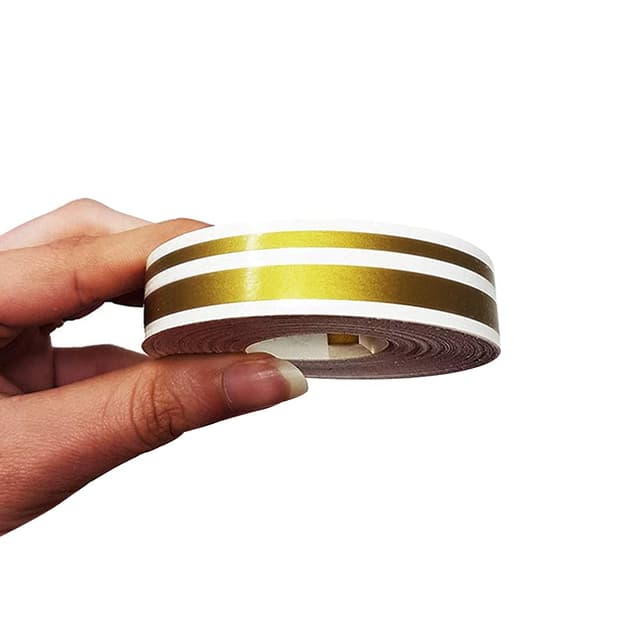 4R Quattroerre.it 10506 Trim Stripes Doppelt Klebestreifen für Autos, Gold, 11 mm x 10 mt