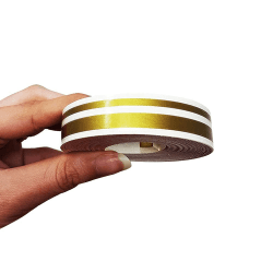 4R Quattroerre.it 10506 Trim Stripes Doppelt Klebestreifen für Autos, Gold, 11 mm x 10 mt