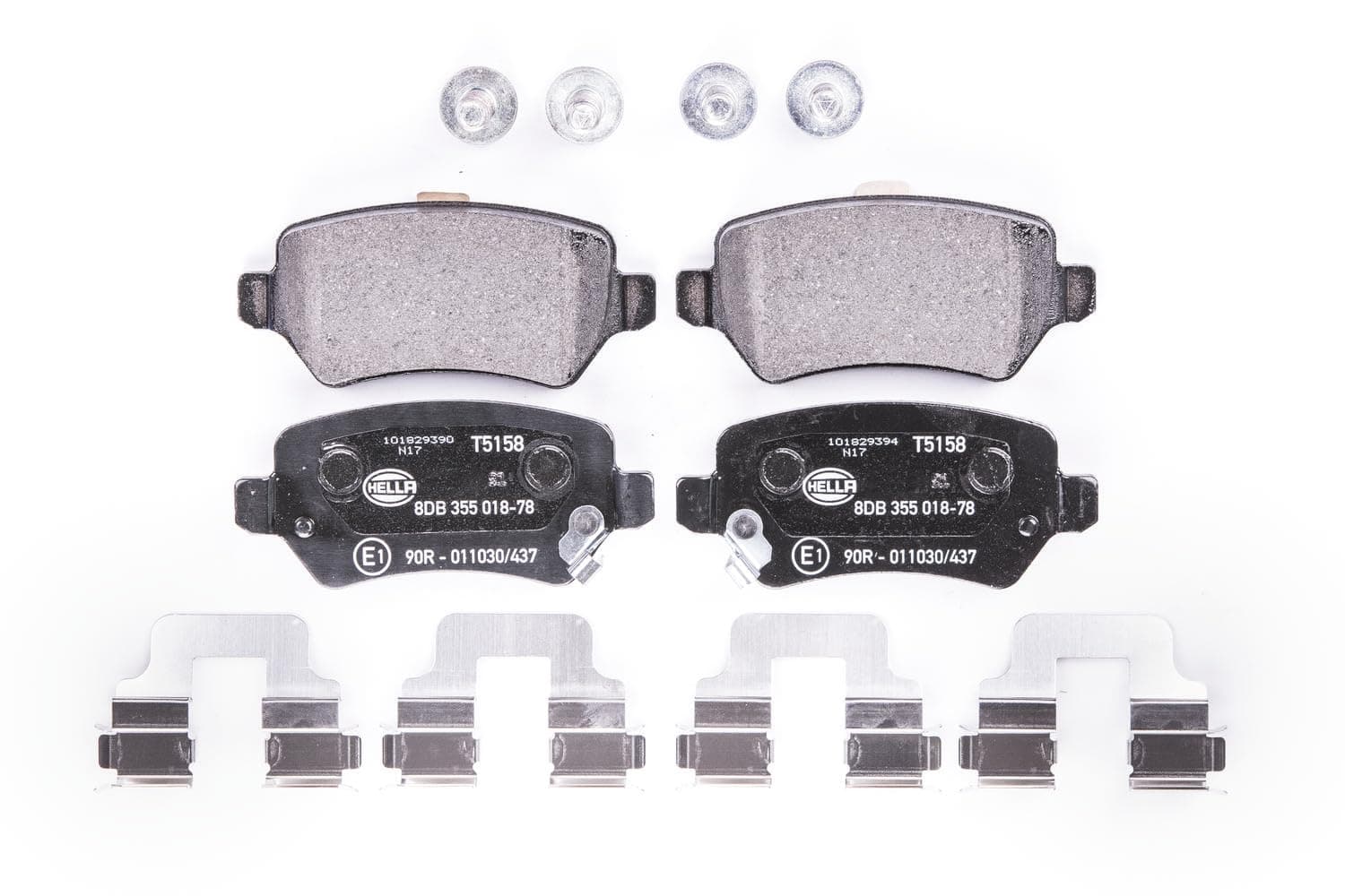 HELLA PAGID 8DB 355 018-781 Bremsbelagsatz - T5158 - Dicke/Stärke: 15.2mm - Bremssystem: Lucas - mit akustischer Verschleißwarnung - für u.a. CHEVROLET / HOLDEN / KIA / OPEL / SATURN