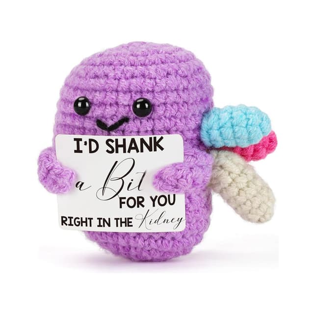 Calkkrer Handgemachte Freundschaftsgeschenke Kidney-Hakenpuppen, Emotionale Unterstützung, Geschenkboxen für Schwestern, Kolleginnen, Beste Freundinnen, Geburtstag