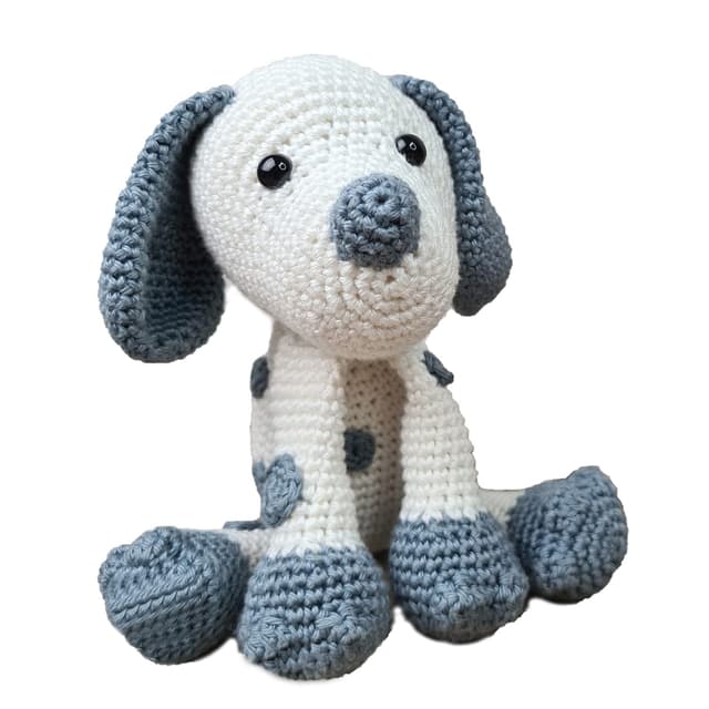 Hardicraft Häkelpaket Häkelset zum selber Machen mit Anleitung und Material für Hund Brix, ca. 20 cm