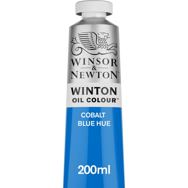 Winsor & Newton 1437179 Winton, feine hochwertige Ölfarbe - 200ml Tube mit gleichmäßiger Konsistenz, Lichtbeständig, hohe Deckkraft, Reich an Farbpigmenten - Kobalt Blau Farbton Kobalt Blau Farbton Winton Ölfarbe - 200 ml Tube