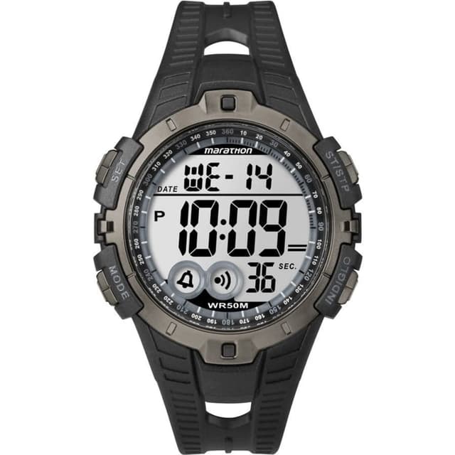 Timex Herren-Armbanduhr Digital Quarz Plastik Black