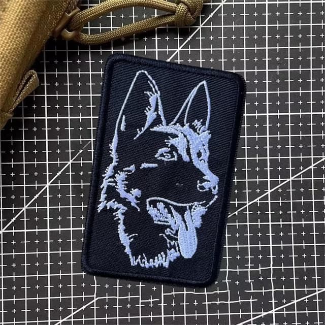 Patches Klett Stickerei Klett Patch Lustiger Hund Moral Emblem Aufnäher mit Klettverschluss Patch für Rucksäcke, Hut, Jacke, Kleidung