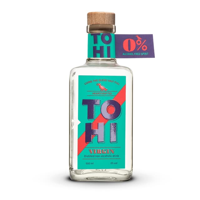 TOHI Virgin Gin - 0% | Alkoholfrei | Der prämierte Gin aus Estland | Ohne Zucker | 500ml Unaromatisiert