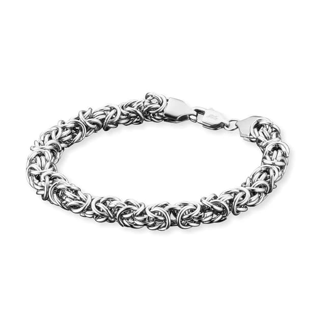 SAVE BRAVE Dean Königskettenarmband aus robustem Edelstahl mit Karabinerverschluss - Länge: 21 cm - ohne Nickel und Blei - inkl. Schmuckverpackung