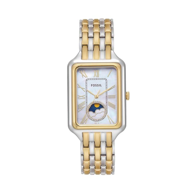 FOSSIL Damen Analog Quarz Uhr mit Edelstahl Armband ES5399