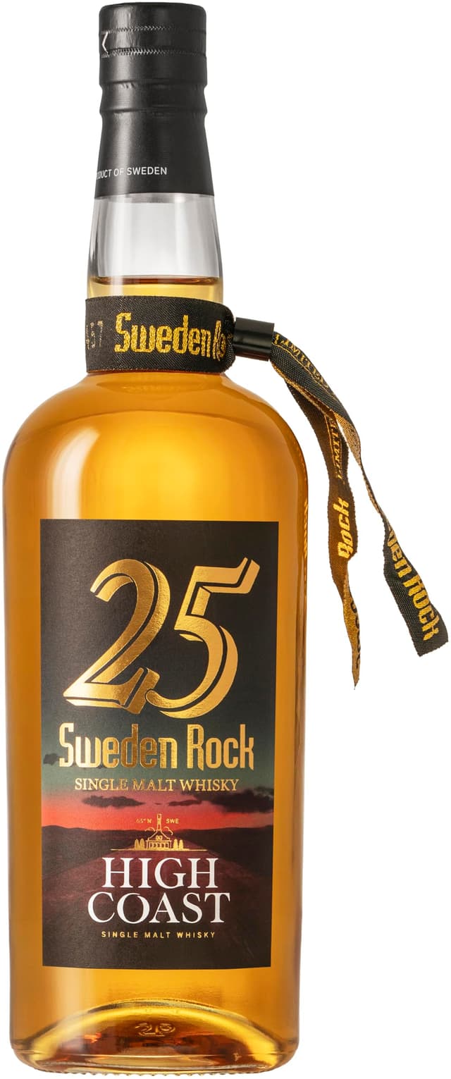 Sweden Rock Whisky 2025 | Single Malt Whisky | Limitierte Jubiläumsedition | Gereift in Sherry- & Bourbonfässern | Geschenkbox mit Festival-Armband | High Coast Distillery | 700ml | 46% vol.