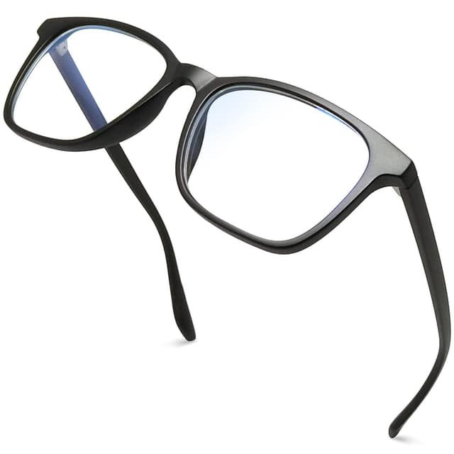 Joopin Blaulichtfilter Brille Herren Damen Brille Ohne Stärke für PC Klassische Blaufilter Brille Herren Blaulicht Brille Damen für Gaming und Blue Light Blocking Glasses Unisex Klassisch Schwarz