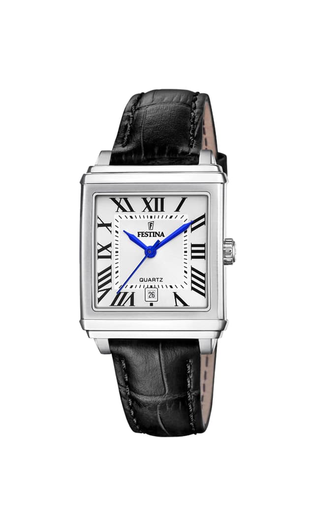 Festina Women's beige Leather Watch Bracelet Silver Silber Leder