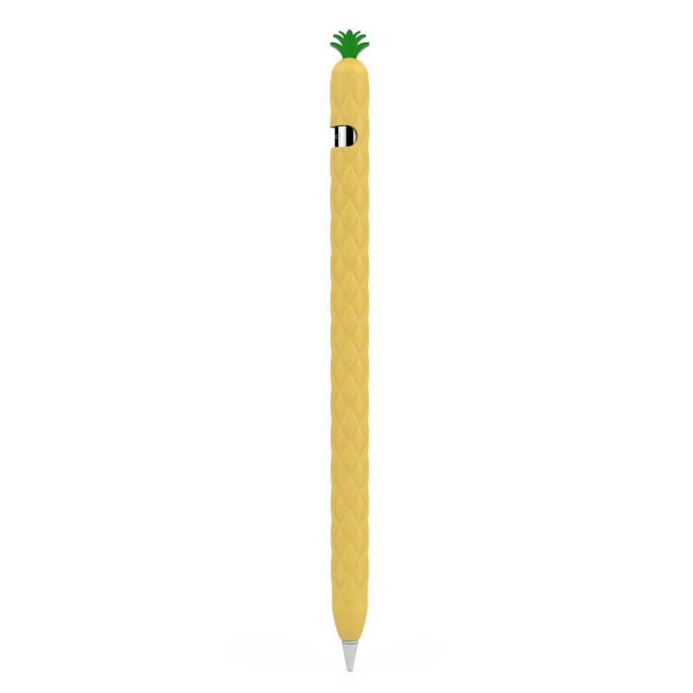 BEYEE Pencil Case Silicone Soft Protective Cover Accessories (Cute Fruit Shape Design) Compatible with Apple Pencil (Gelb,1st) Apple Pencil 1st Gelb