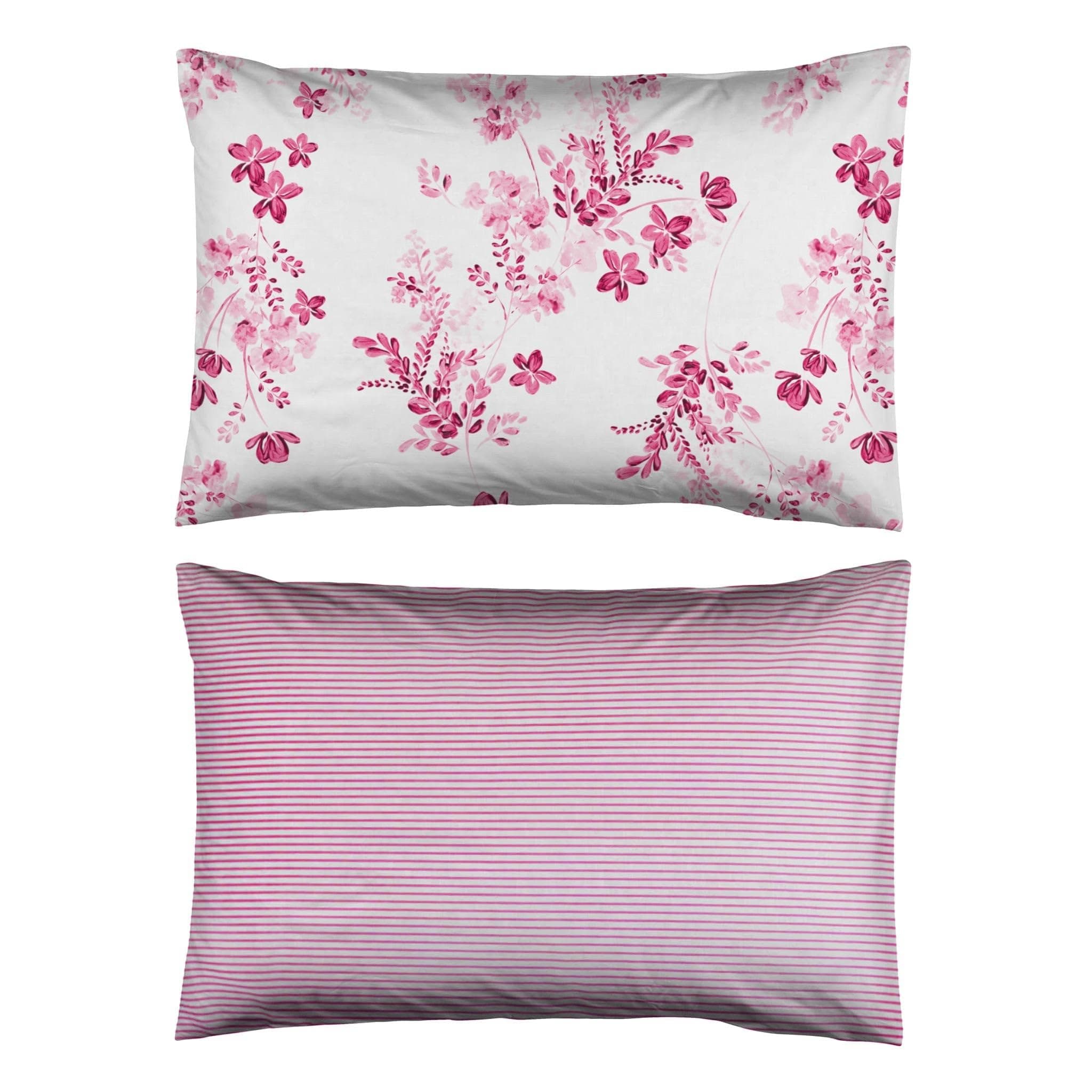 Sevilla Kissenbezug aus Baumwolle mit Blumenmuster 65x65 Pink 65x65