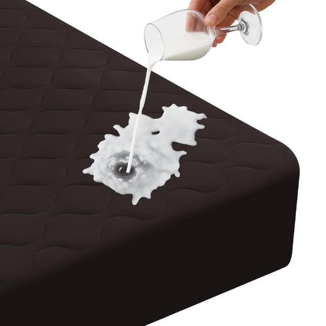 Ystyle Matratzenschoner Wasserdicht 90x200cm, Wasserdicht Atmungsaktive Matratzenbezug, Tiefe Tasche Matratzenbezug Dehnt Sich Bis Zu 30 cm, Rundumbezug Elastisch Matratzenschutz, Dunkel Curry Dunkel Curry 140 x 200 cm + 30 cm