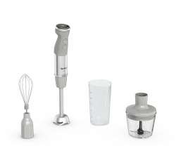 Tefal Quickchef+ Stabmixer, Powelix-Klingentechnologie, 20 Geschwindigkeitsstufen, Turbomodus, kompaktes Design, Schneebesenaufsatz, 800 ml-Dosierbecher, Silence-Modus, Softgrip-Griff, HB673B30 2-in-1 mit Schneebesenaufsatz