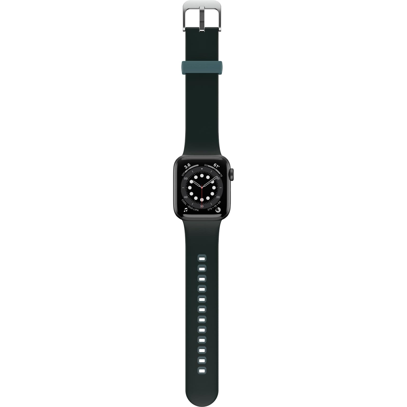 OtterBox All Day Uhrenarmband für Apple Watch Series 10/9/8/7/6/SE 2. gen/SE 1. gen/5/4-40mm/41mm/42mm, weiches, angenehmes und strapazierfähiges Silikonband für Apple Watch, Grün/Blau Apple Watch 42/41/40mm Grün / Blau