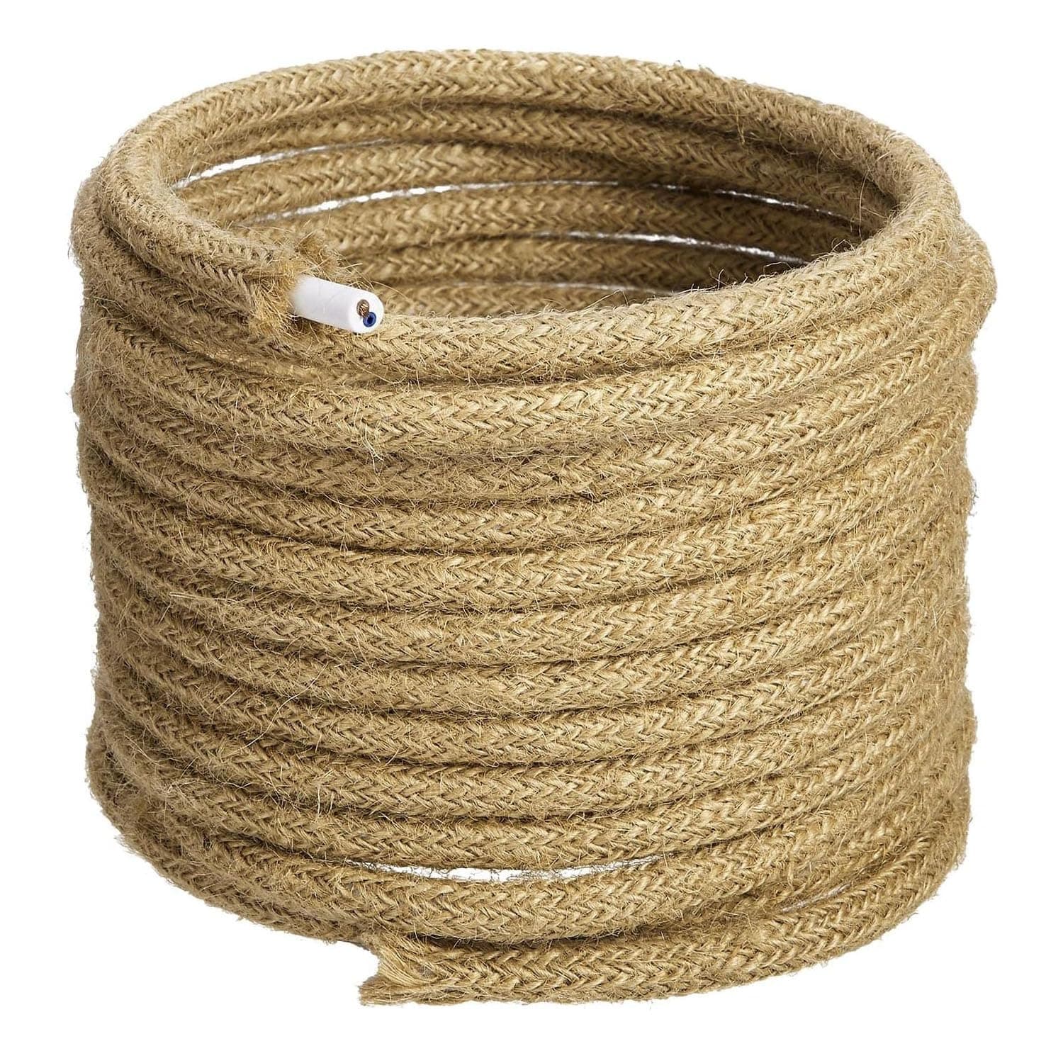 GreenSun Textilkabel 2 adrig Lampenkabel - 10M Textilkabel Elektrokabel Kabel 2 adrig Elektrische Leitungen Lampenkabel Textil für DIY Hängelampe