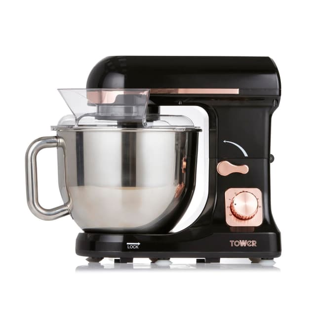 Tower T12033RG 3-in-1-Standmixer mit 6 Geschwindigkeiten und Impulseinstellung, 1000 W, Roségold EU