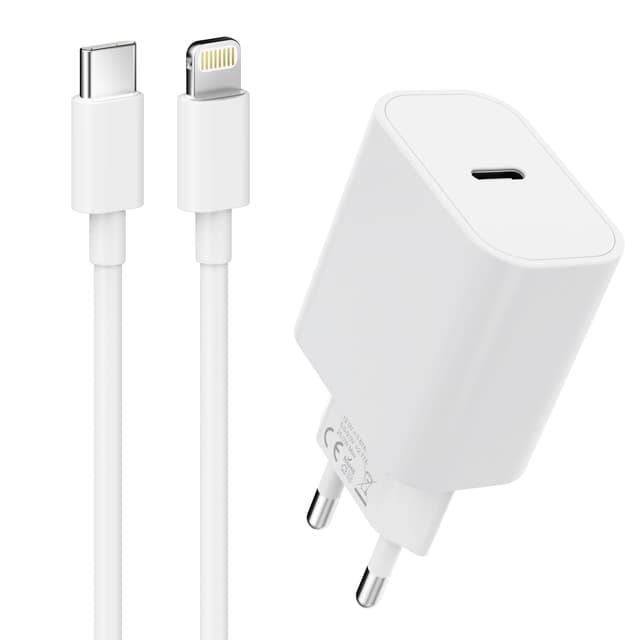 iPhone Ladegerät und Ladekabel Schnellladekabel, MFi Zertifiziert für iPhone 14 Plus/13/12/11 Pro Max XR SE xs 8 iPad mini USB C Power Adapter Schnellladegerät iPhone Lightning Kabel Netzteil