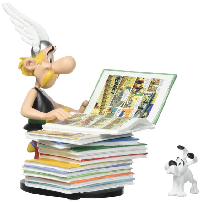 Plastoy SAS 128 - Asterix sitzt auf Bücherstapel * Neuauflage*