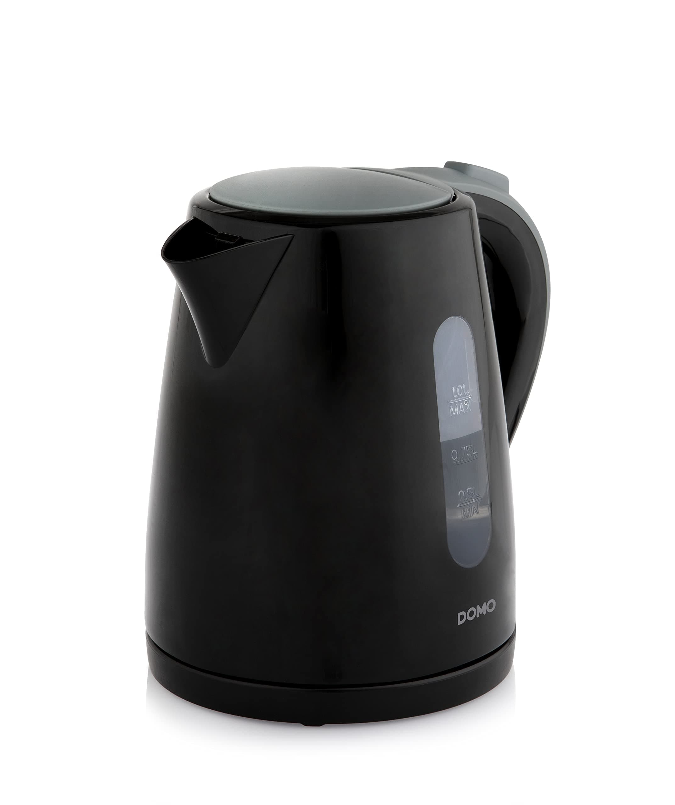 DOMO DO9198WK Wasserkocher - 1 L - Schwarz 1 Liter Schwarz