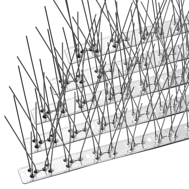 OFFO Edelstahl Taubenabwehr Vogelabwehr Spikes, Taubenschutz und Vogelschutzgitter für Balkon Dachbalken Garten Fensterbank 78cm