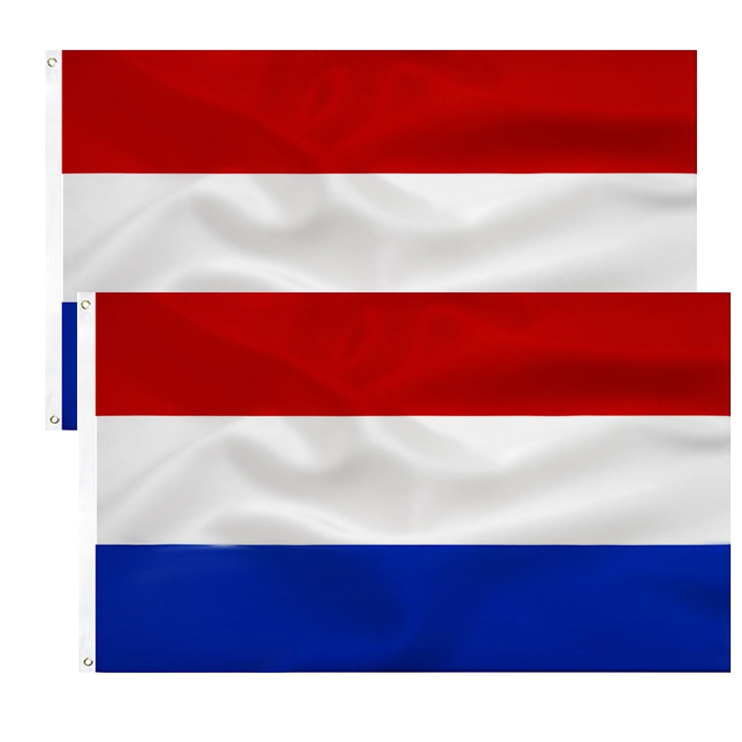 2pcs Nederland Nederlandse vlag 90x150cm-Indoor/Outdoor Quality Polyester with Vivid Color and Brass Grommets Decorations Dutch flag