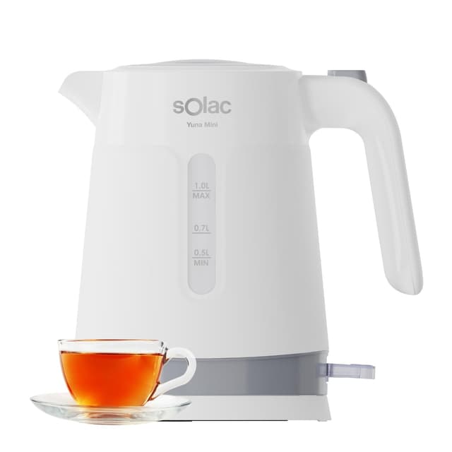 Solac – Elektrischer Wasserkocher Yuna Mini, 2200W, 1L, 360°-Basis, Automatische Absc