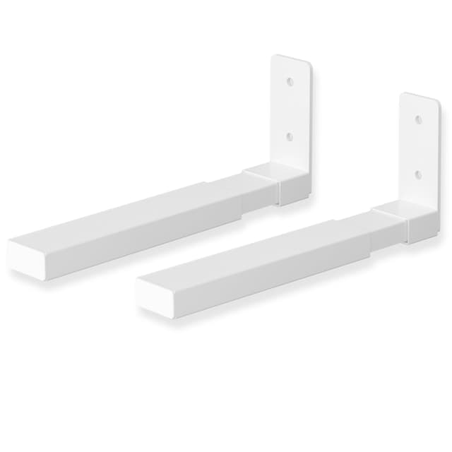 suptek Soundbar-Wandhalterung, Lautsprecher-Wandhalterung. 1 Paar Lautsprecherständer, Dual-Lautsprecher-Halterung für Lautsprecher mit schwerem Mittelkanal, SPLK201W Weiß