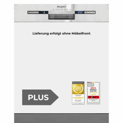 Exquisit PLUS Einbaugeschirrspüler teilintegrierbar 60 cm, 13 Maßgedecke, Startzeitvorwahl, LED-Display, EGSP2113-EB-030E inox Angebot bei HelloDeals