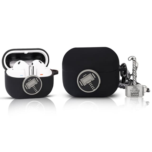 XMBYGY Hülle für Samsung Galaxy Buds 3 und für Galaxy Buds 3 Pro Ohrhörer mit Puppe und Karabiner, Silikon Aufladung Stoßfeste Schutz Fall mit Karikatur Haut Design für Mann Frau Teen HAM