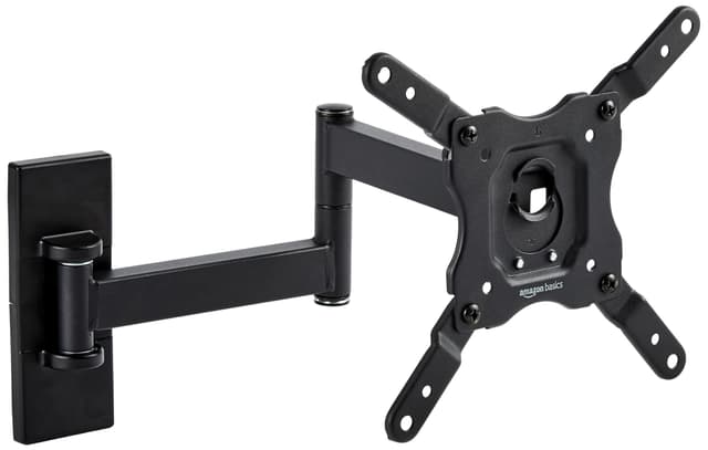 Amazon Basics TV-Wandhalterung mit voller Bewegung, für 30.5 - 101.6 cm Fernseher und VESA 200 x 200, Schwarz Schwarz 30.5 - 101.6 cm