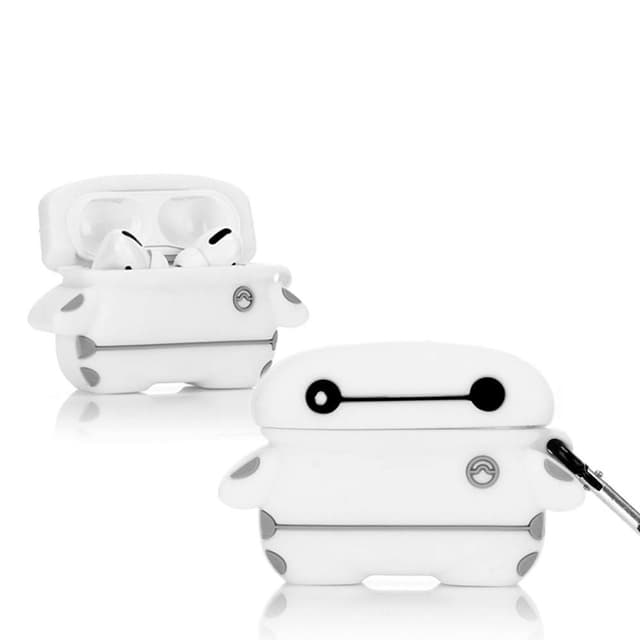 LEWOTE Silikon Niedliche Lustige Abdeckung Kompatibel mit Apple Airpods Pro[US Manga Serie] (Baymax)