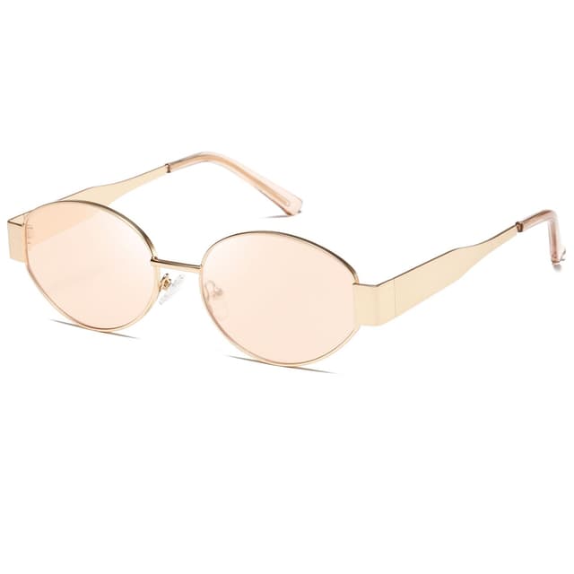 kimorn Retro Sonnenbrille Damen Herren Oval Metal Trendy Classic UV400 schnelle brille K1653