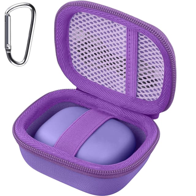 co2CREA Hart Reise Schutz Hülle Etui Tasche für Beats Powerbeats Pro 2 Kabellose In-Ear Kopfhörer mit Bluetooth(Nur Fall, Ohne Kopfhörer) Lila