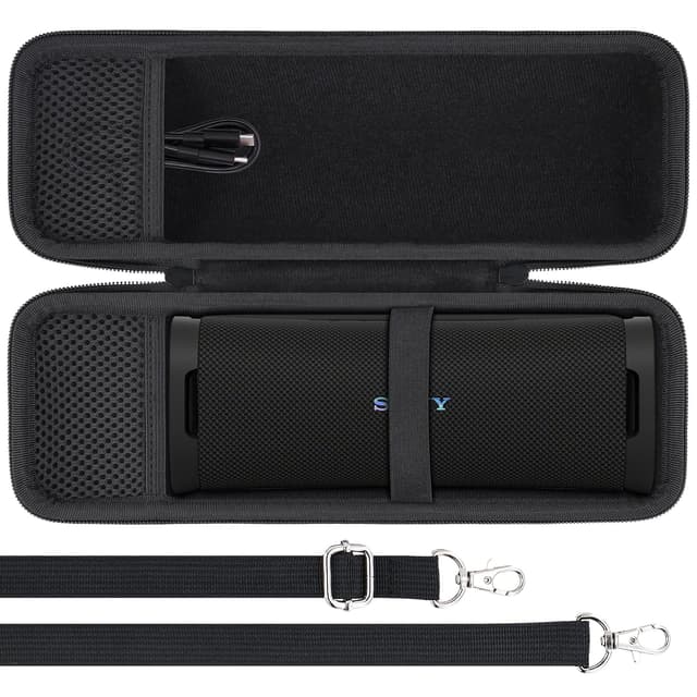 co2CREA Harte Tragetasche Etui Tasche für Sony ULT Field 1 Kabelloser Tragbarer Bluetooth-Lautsprecher,Nur Tasche Gehäuse für ULT FELD 1 schwarz