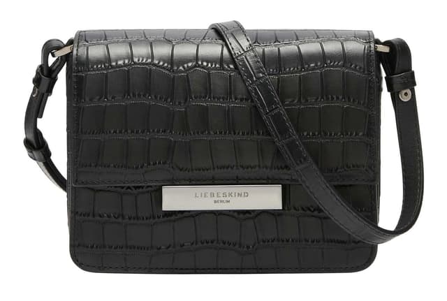 Liebeskind Berlin Women's S Alex New Croco Crossbody, Black