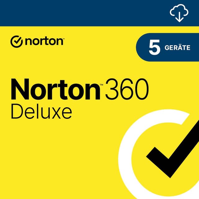 Norton 360 Deluxe│ 5-Geräte │ 12 Monate │ Jahresabonnement mit Verlängerung