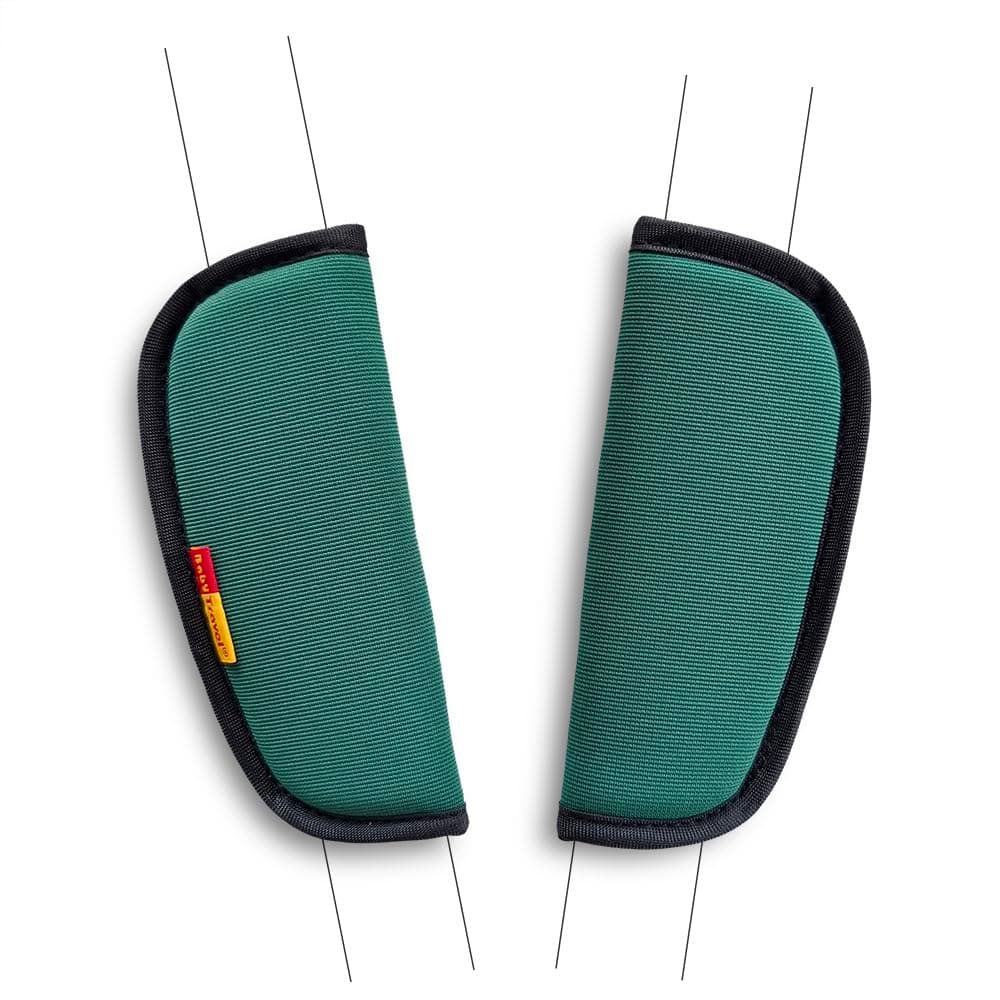 SeedFuture Gurtschoner für Kinderwagen, universal, weich, für Neugeborene, Kinder, Kleinkinder, Schultergurtpolster, Grün, 2 Stück
