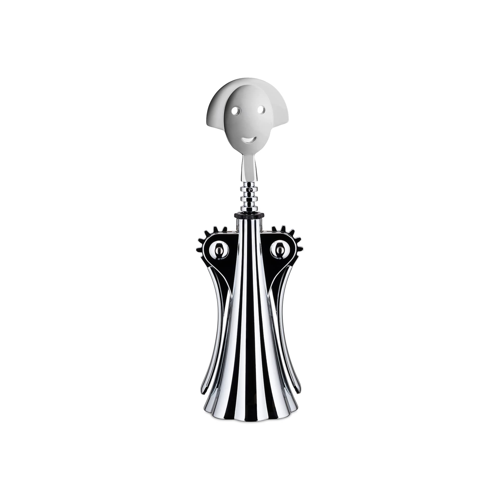 Alessi A di Alessi AM01 Z Anna G. Design Korkenzieher, verchromter Zamak, Poliert, 8 x 28 x 11.5 cm, Silber